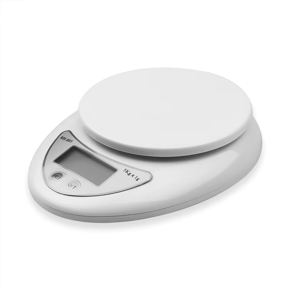 Compact Digital Kitchen Scale – 5 kg / 1 g