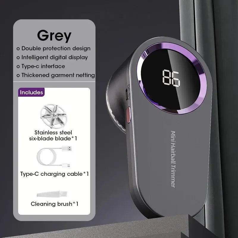 Rechargeable Fabric Shaver with LED Display