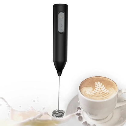 Rechargeable Milk Frother – 3-Speed Handheld Whisk